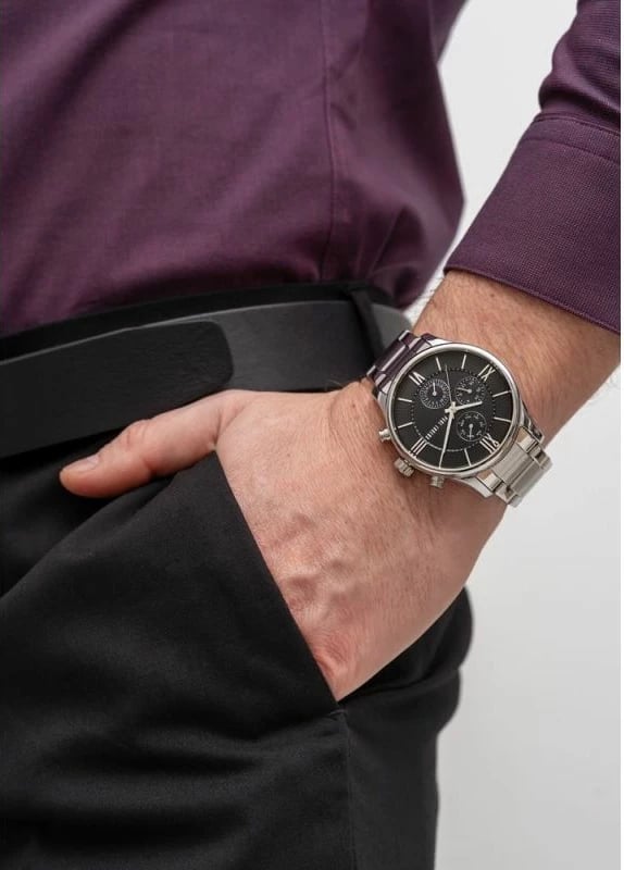 Orë dore për meshkuj Paul Lorens, argjend