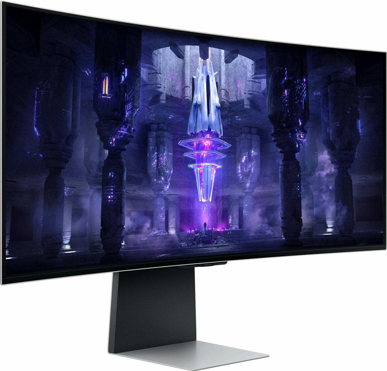 Monitor Samsung G85SB, 86.4 cm (34"), 3440 x 1440 pixels, UltraWide Quad HD, OLED, Argjendtë Monitor Samsung G85SB, 86.4 cm (34"), 3440 x 1440 pixels, UltraWide Quad HD, OLED, Argjendtë