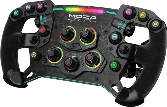 Timon gaming Moza Racing Vision GS RS064, për PC, me ekran prekje dhe LED, i zi