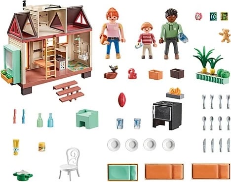 Set lodrash Playmobil My Life Tiny House 71509, 160 pjesë