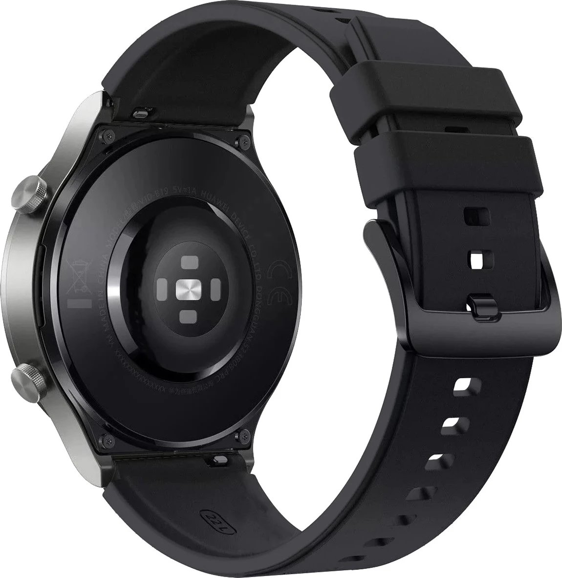 Rrip silikoni për orë Huawei Hurtel, për Watch GT 2/3/4/2 Pro/3 Pro/4 Pro/GT 2e 46mm, Zi
