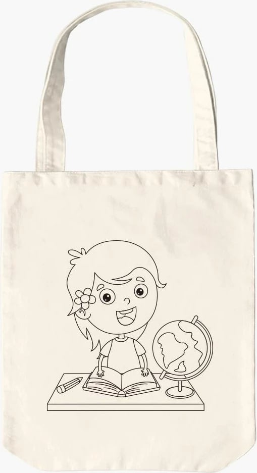 Qese tote për ngjyrosje, krem, Zoozie Bags, 18x25cm, 10 copë
