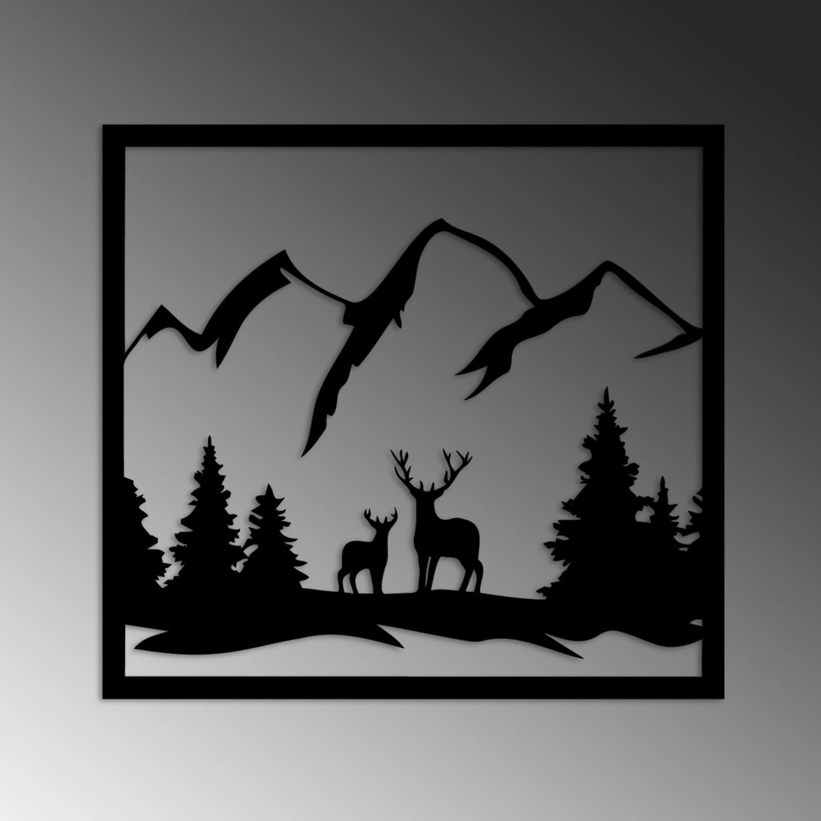 Aksesor dekorativ metalik për mur, Wallity, Nënë dhe Bir 1