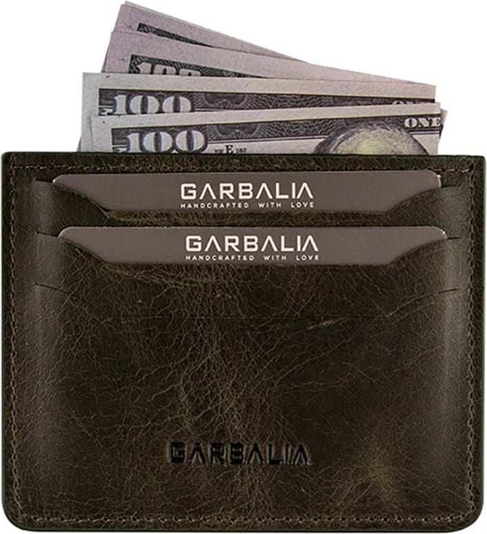 Portofol unisex, lëkurë origjinale, ngjyrë e gjelbër, Zoozie Bags