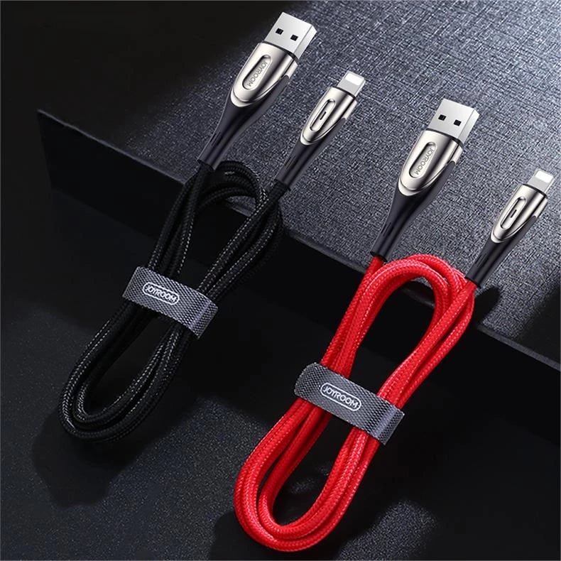 Kabllo Joyroom Sharp Series S-M411, USB-A në Lightning, 1.2m, 3A, e zezë