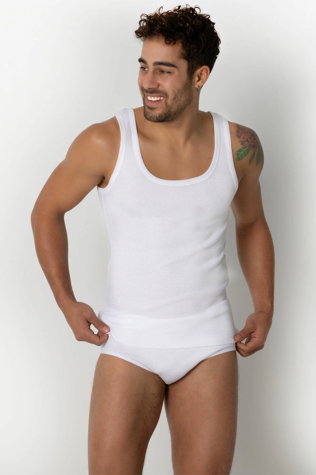 Fanellë e brendshme për burra, e bardhë, Jumeon, 001-021005