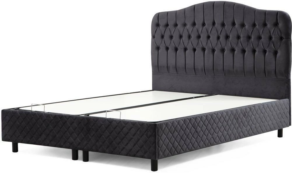 Baze dhe shtrat dopio me kënd, Skye Decor, Vassi, 150x200, anthracite