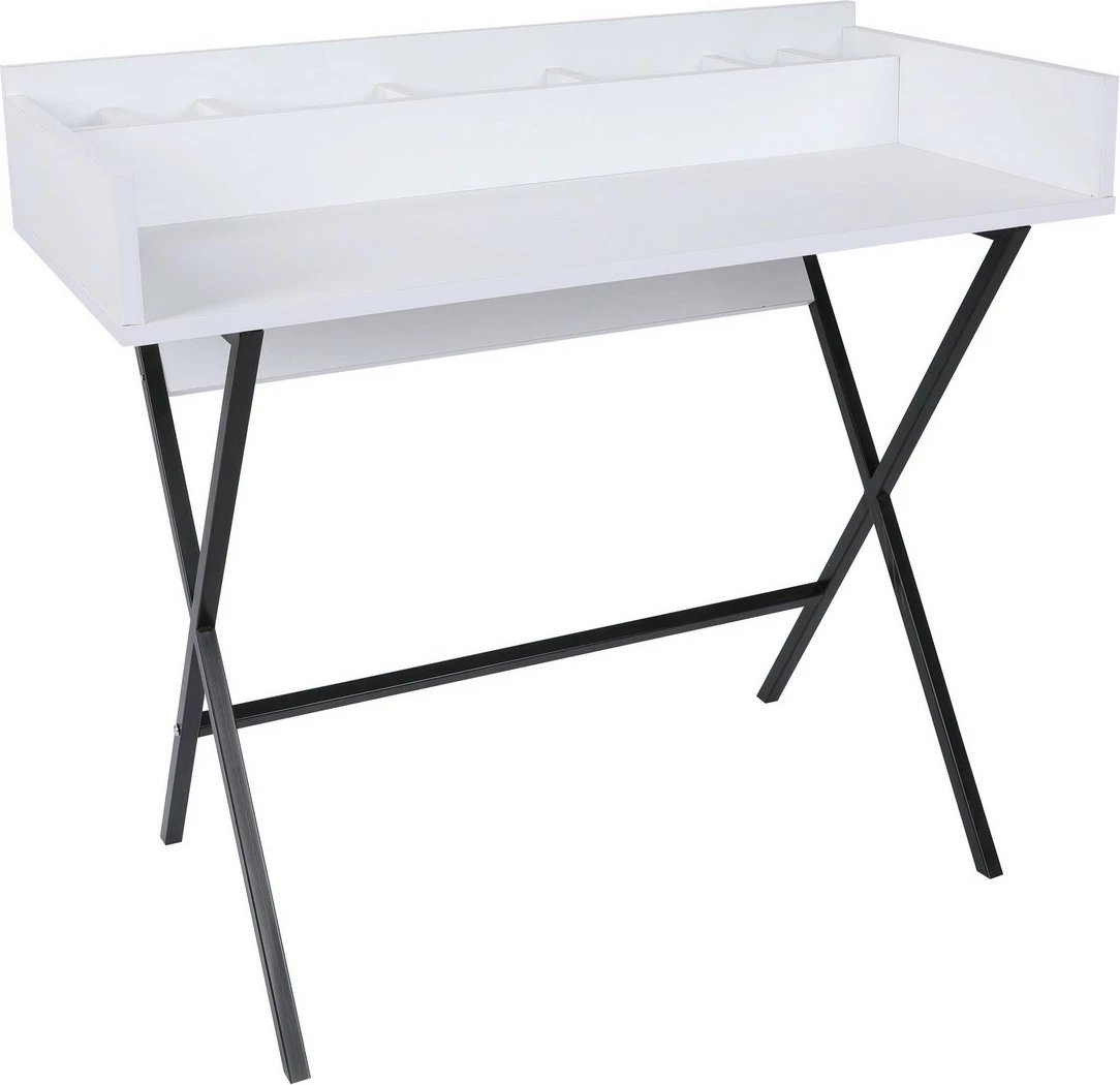 Tavolinë grimi Skye Decor, e bardhë dhe e zezë, Doha