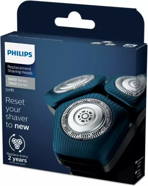Koka zëvendësuese për makinë rroje Philips SH71/50, për S5000new S7000, set 3 copë Koka zëvendësuese për makinë rroje Philips SH71/50, për S5000new S7000, set 3 copë