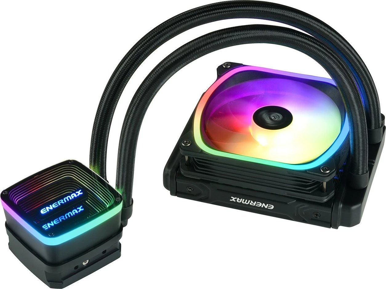 Ftohës uji Enermax Aquafusion ADV ELC-AQFA120-SQA, 120mm, RGB, i zi