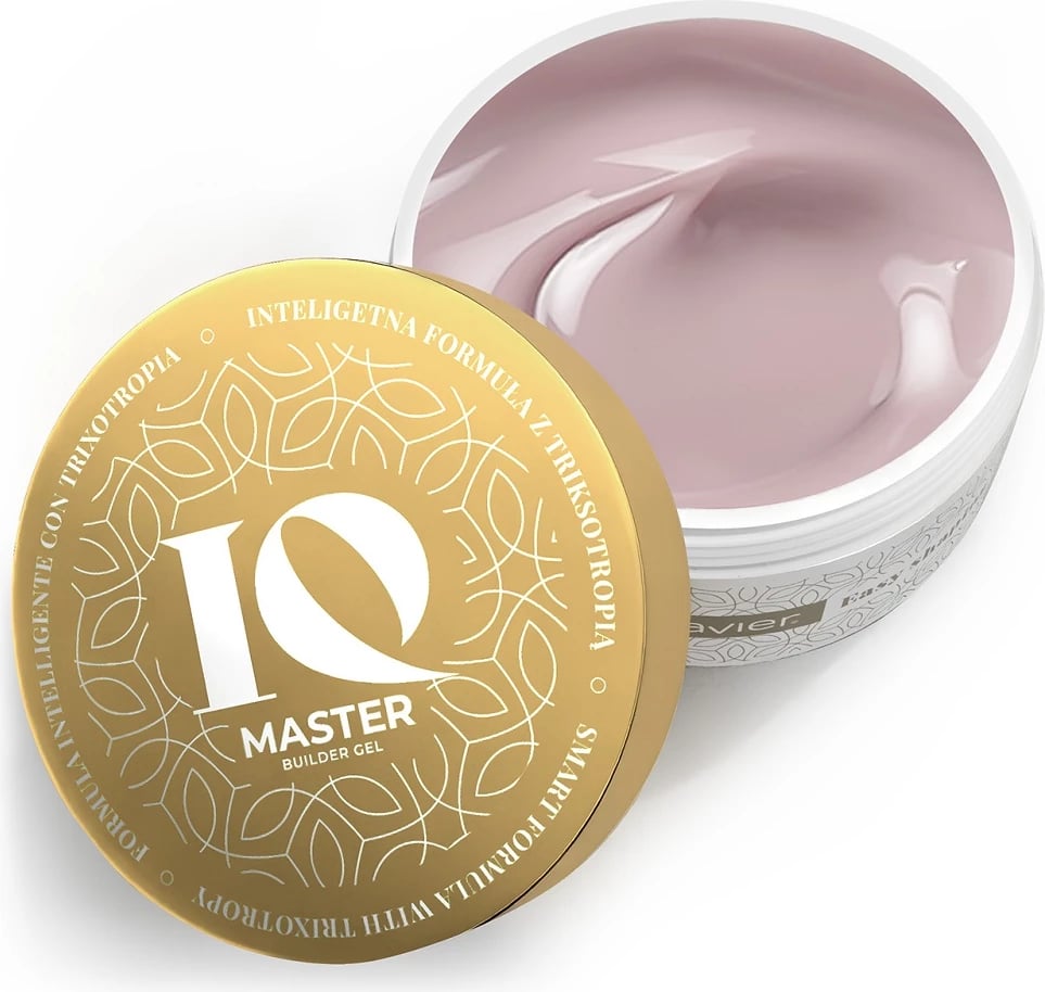 Xhel ndërtues për thonj Clavier IQ Master për femra Light Beige 50g