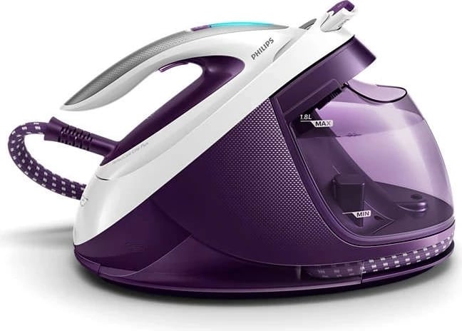 Hekur me gjenerues avulli Philips PerfectCare Elite Plus GC9660/30, 2700W, vjollcë-bardhë