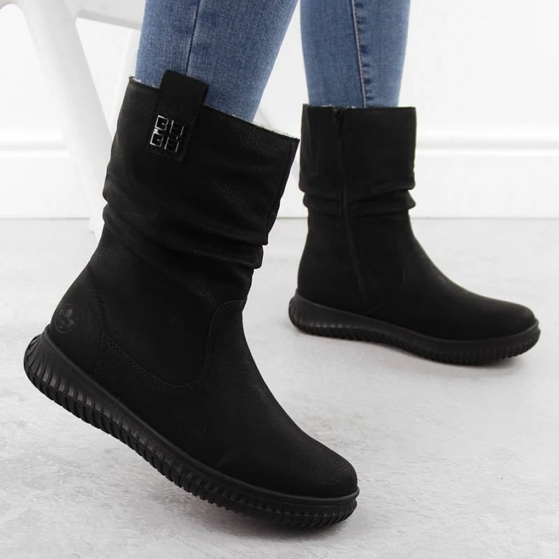 Çizme Rieker femra, të zeza