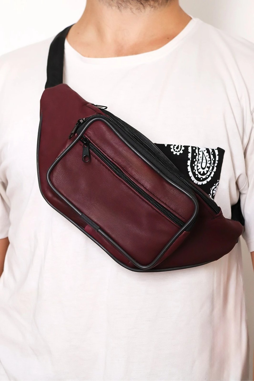 Çantë beli, ngjyrë e kuqe e thellë, JCKTNIOFREEBAG00001