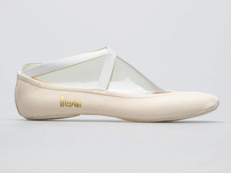 Këpucë baleti gjimnastike IWA 302, ngjyrë krem