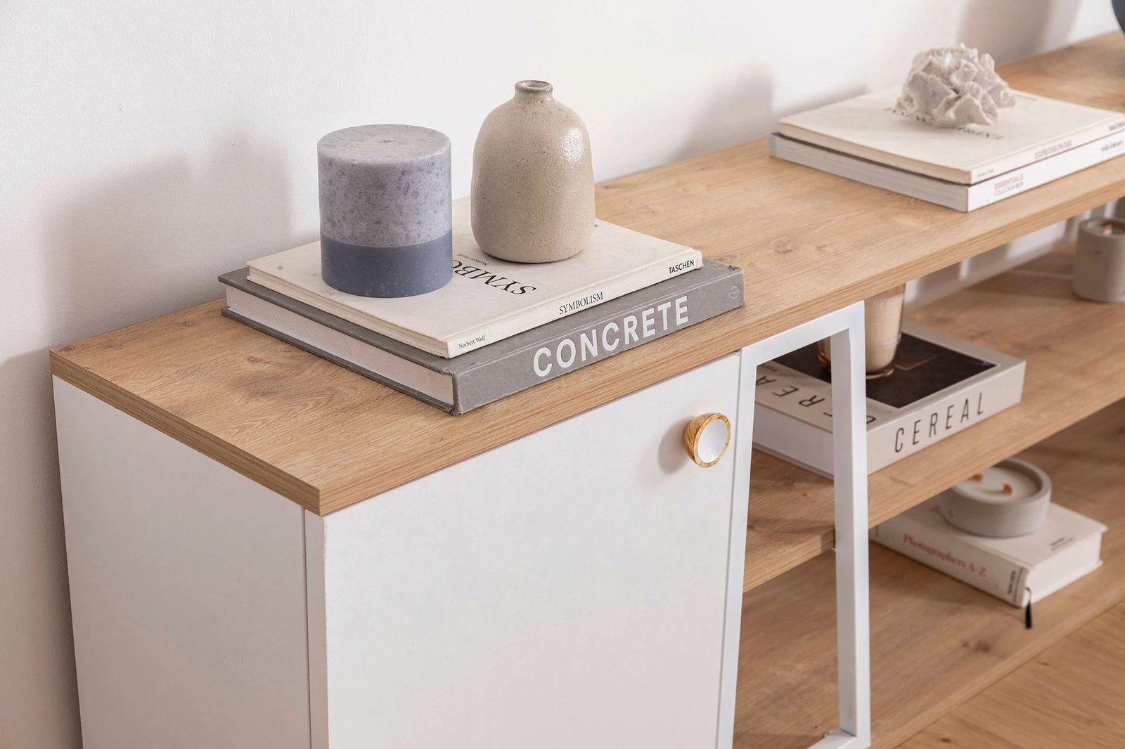 Komodë TV Hanah Home, Lissa Dolapli, e bardhë, sapphire