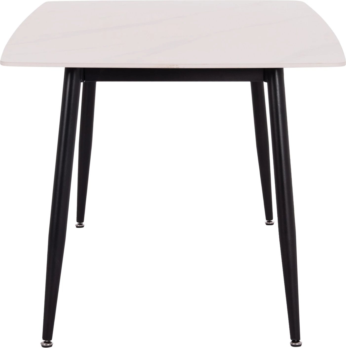 Tavolinë ngrënieje RAVEN, sipërfaqe qeramike, pamje mermeri të bardhë, FH18149.01, 140x80x74cm