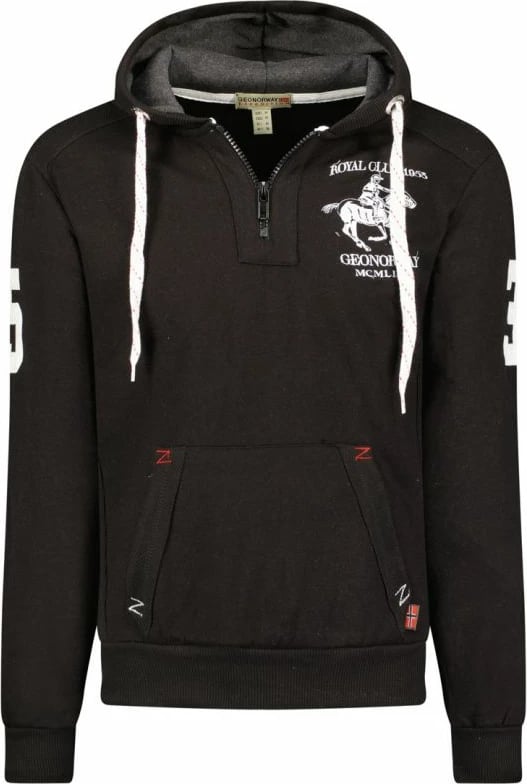 Duks me kapuç për meshkuj Geographical Norway, i zi