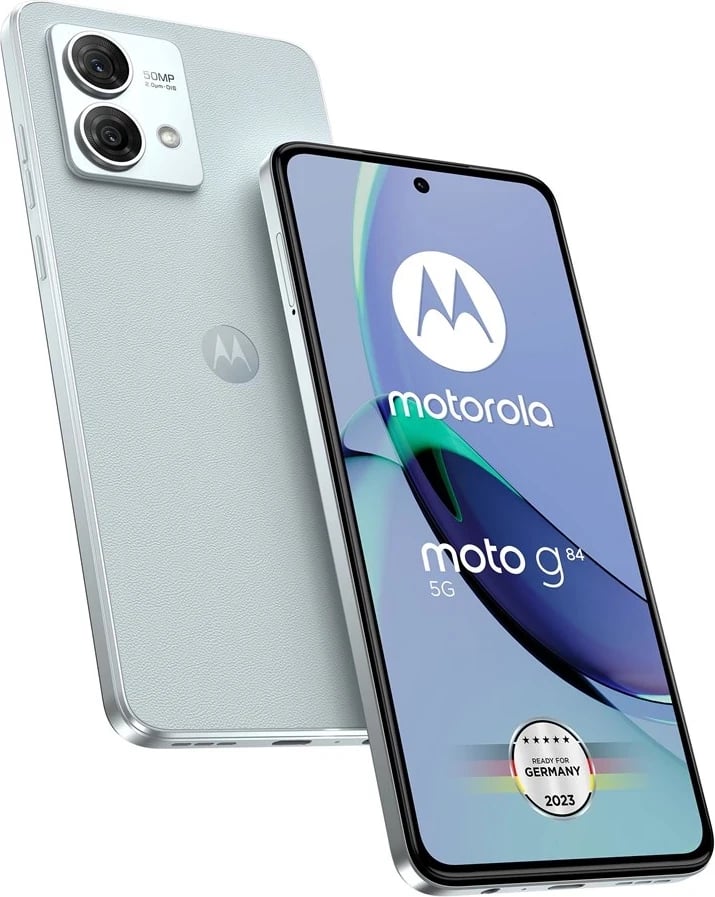 Celular Motorola Moto G84, 16.6 cm (6.55 inç), Dual SIM, Android 13, 5G, USB Type-C, 12 GB RAM, 256 GB, 5000 mAh, Blu