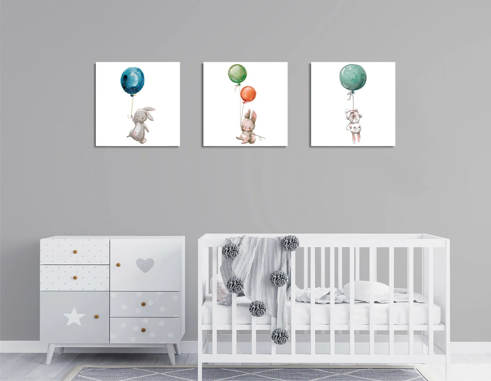 Pikturë dekorative në kanavacë (3 copë), Wallity, FAH11