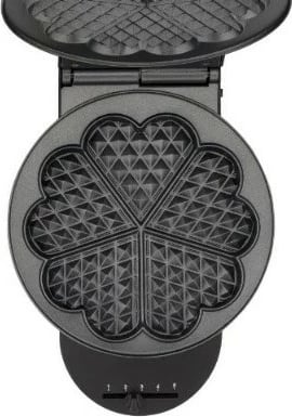 Pajisje për waffle Tefal WM310D, 5 waffle, Zemër, 20 cm, 1000 W, Ngjyrë e zezë, Inox