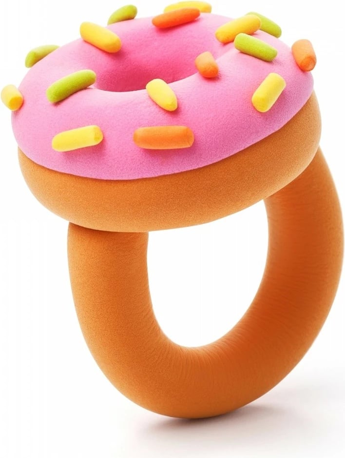 Set kreativ me plastelinë Hey Clay Bijou Sweet Rings, 6 ngjyra, për fëmijë
