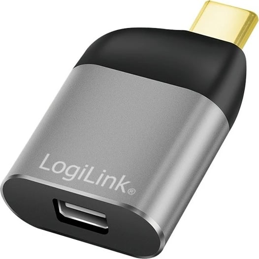 Adapter USB Type-C në mini DisplayPort LogiLink CUA0205, 8K, Zi/Gri