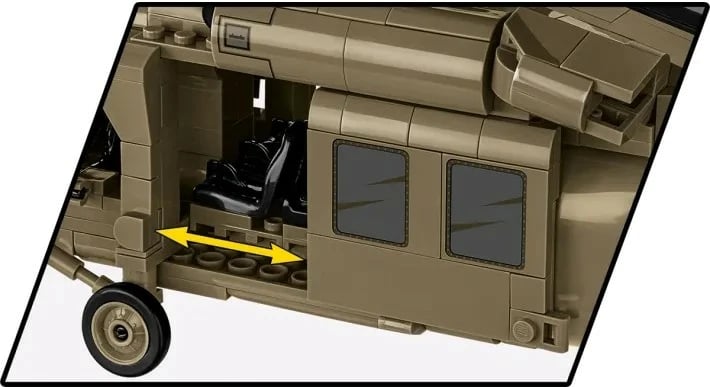 Set lodrash ndërtimi Cobi Klocki Sikorsky UH-60 Black Hawk, 928 pjesë, bezhë