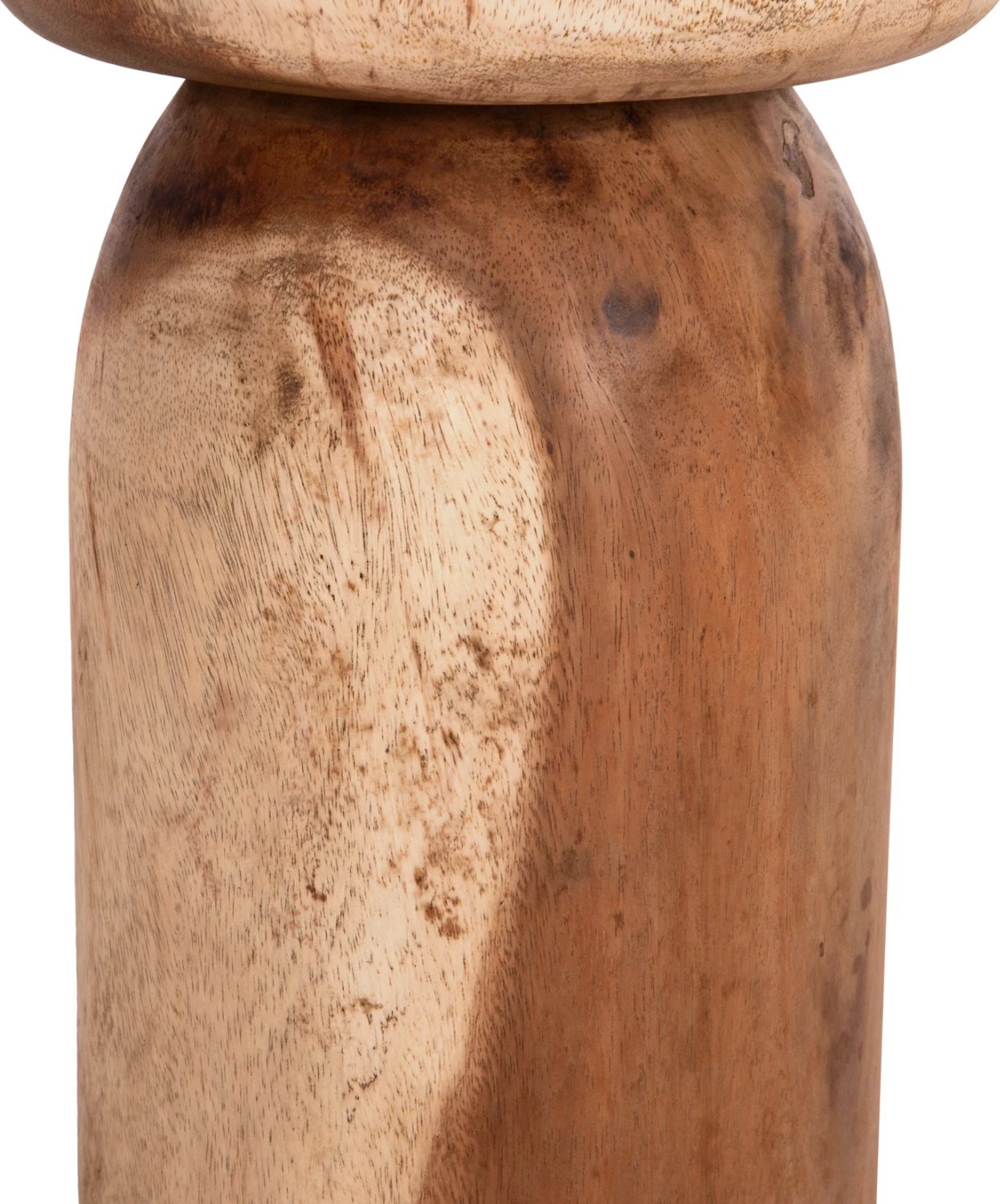 Tavolinë anësore LOKI, dru suar i fortë, ngjyrë natyrale, FH9899.11, 30x50cm