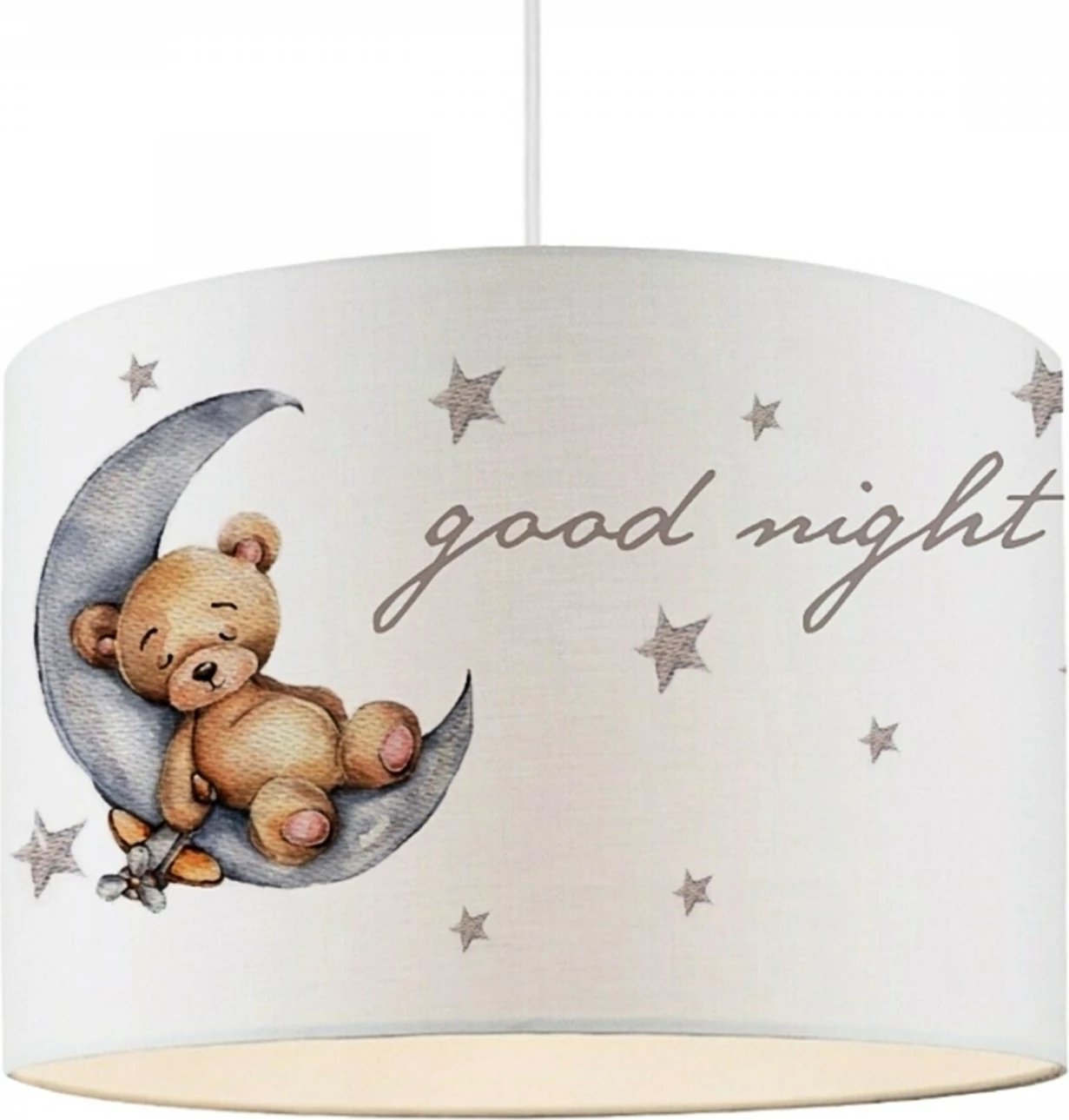 Llambë tavani Opviq, kapak prej tekstili, dizajn ‘good night’, shumëngjyrëshe, AYD-3081