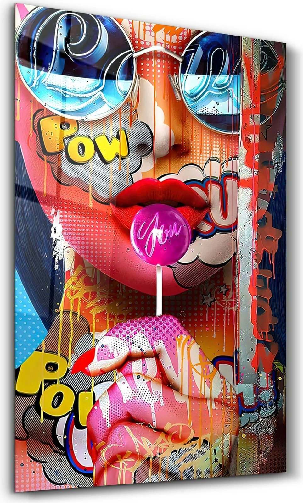 Pikturë dekorative prej xhami të temperuar, Wallity CAM-3089, 46x72 cm