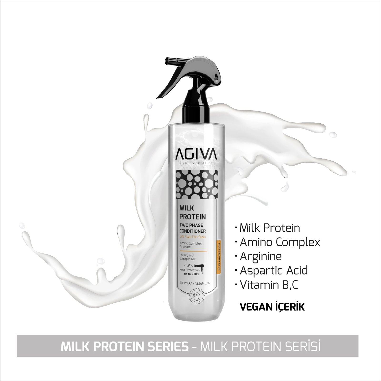Kondicioner dyfazor Agiva Milk Protein Amino Complex Pro Care 