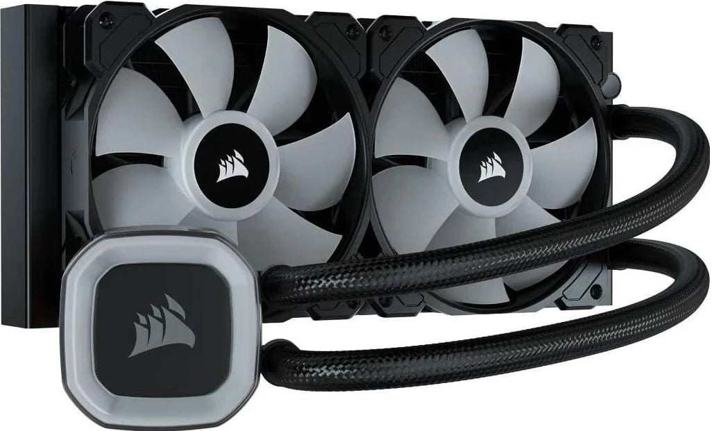 Ftohës me ujë Corsair H100 RGB  CW-9060053-WW, 240mm, i zi