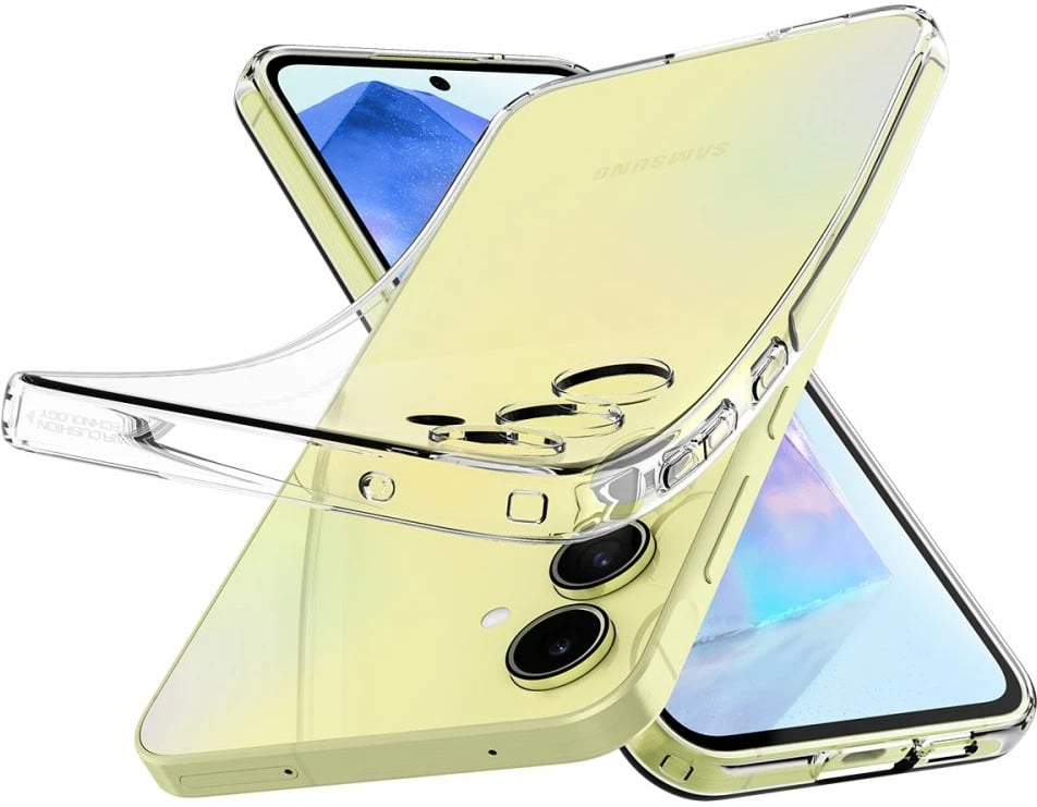 Mbështjellës Spigen Liquid Crystal për Samsung Galaxy A55 5G, TPU i hollë, përthithje goditjesh, përshtatje precize, transparent, 1x