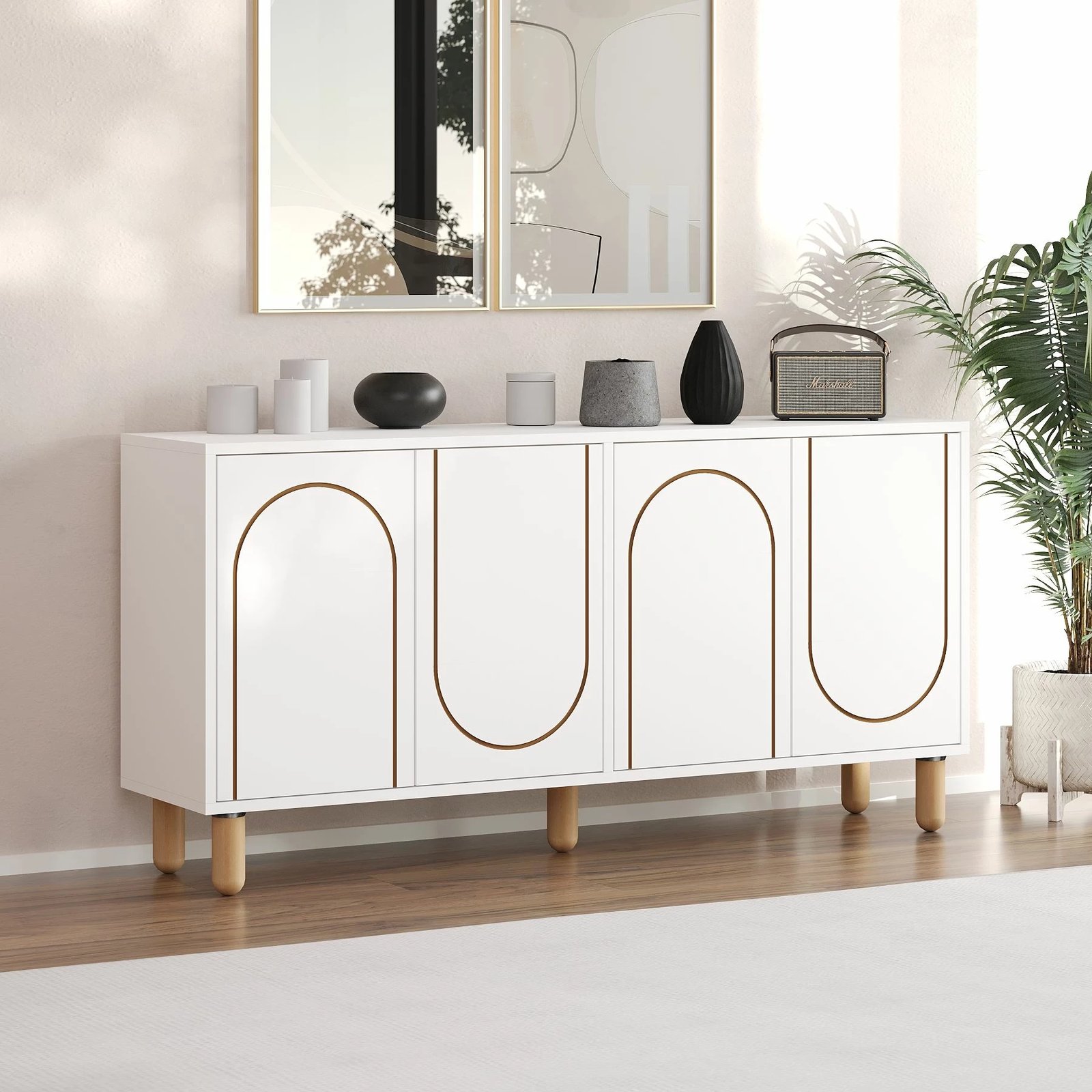 Konsol Skye Decor, Verona, e bardhë