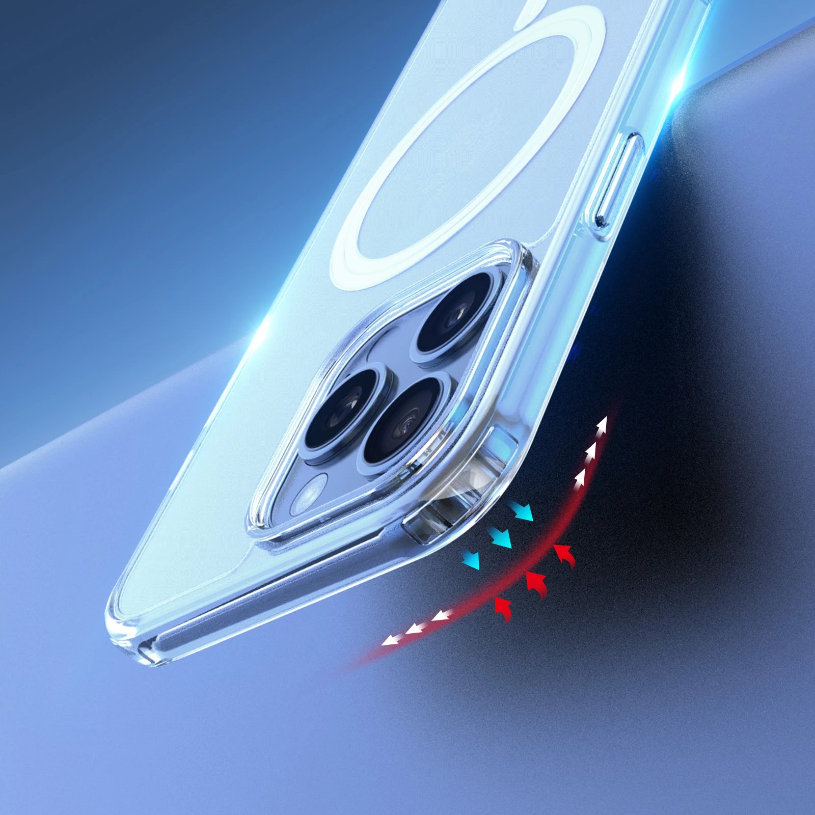 Mbështjellës Dux Ducis Clin Mag për iPhone 16 Pro Max, MagSafe, transparent