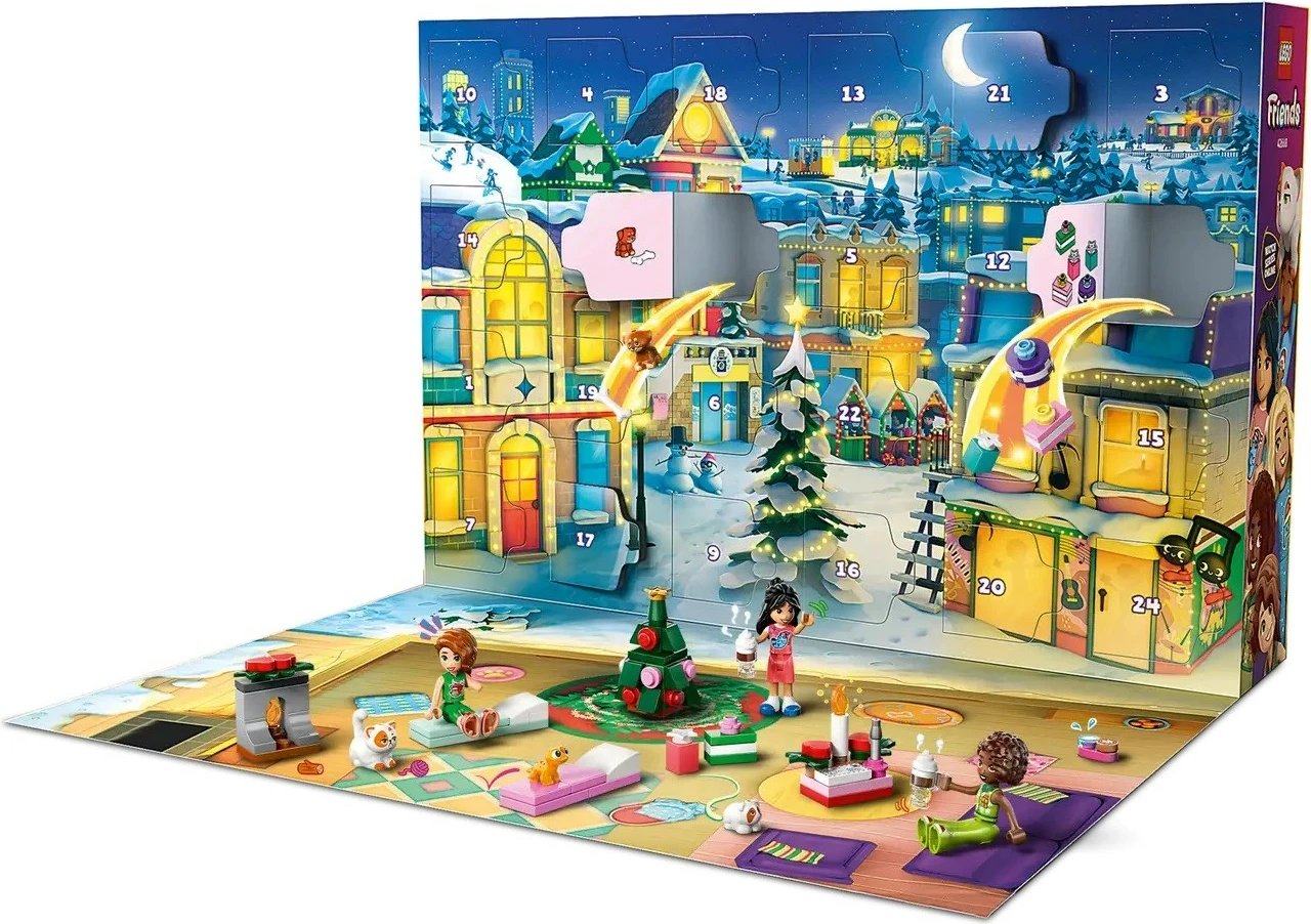 Kalendar advent LEGO Friends 42668, 237 pjesë, 5 minifigura, për fëmijë, shumëngjyrësh