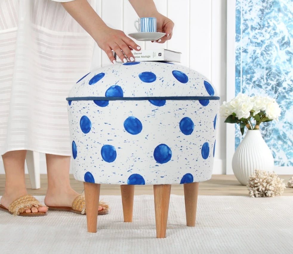 Puf Atelier del Sofa, Rakamoz 8857, shumëngjyrësh, 46x43 cm