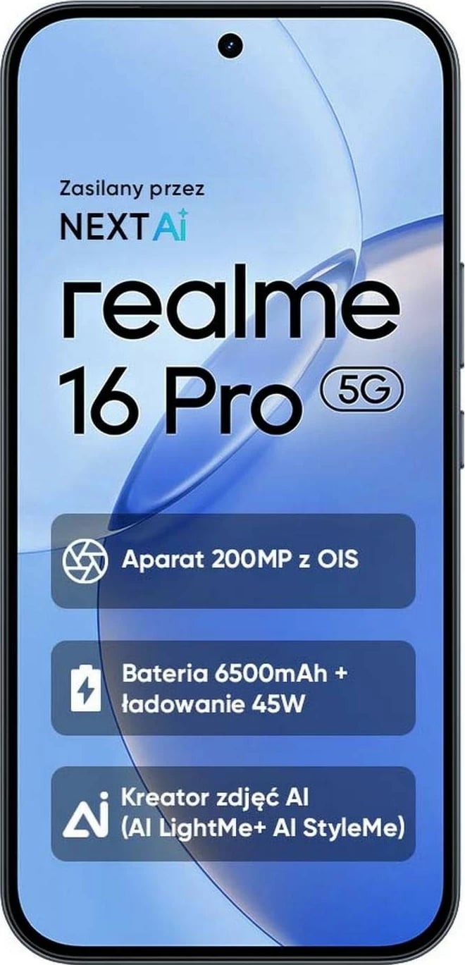 Celular Realme 16 Pro 5G, 8GB RAM, 512GB, Pebble Grey