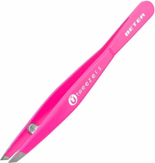 Pincetë Beter Tweezers Magnetic Slanted Tip unisex rozë