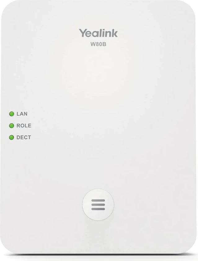 Sistem DECT IP Multi-Cell Yealink W80B, 1.8 - 1.9 GHz, i bardhë