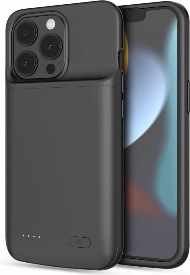 Mbështjellës Tech-Protect PowerCase për iPhone 13 / 13 Pro me powerbank 4800mAh, Zi
