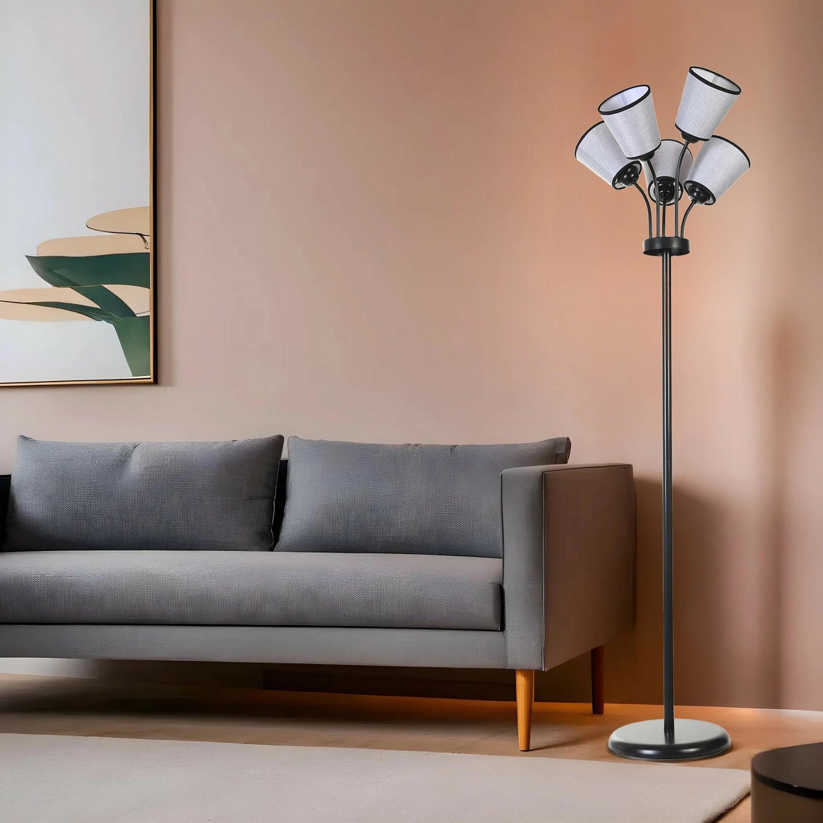 Llambë dyshemeje Opviq, 8815-2, ngjyrë e zezë, 165cm Llambë dyshemeje Opviq, 8815-2, ngjyrë e zezë, 165cm