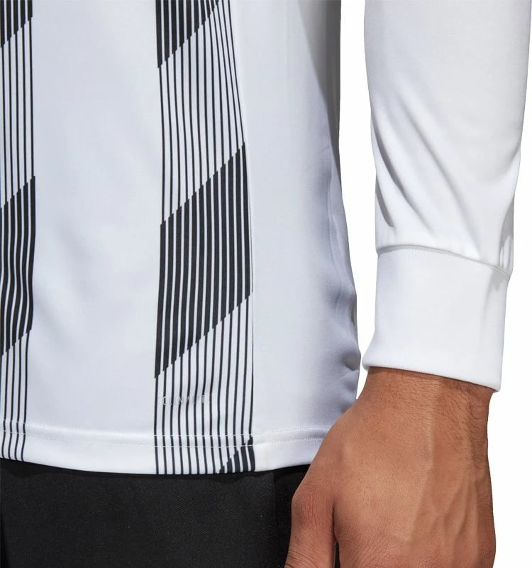 Bluzë Adidas Striped 19 LS, e bardhë