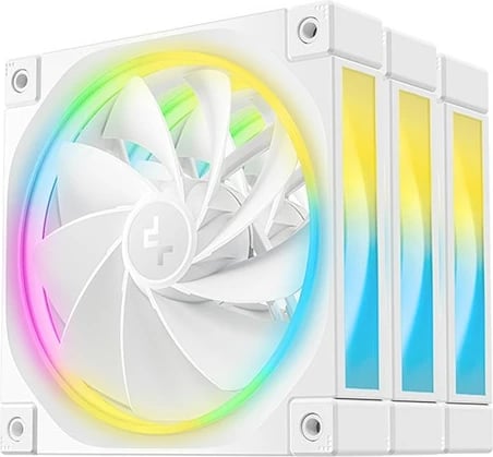 Ventilatorë kasë Deepcool FL12R WH-3 IN 1, 120mm, ARGB, set 3 copë, bardhë