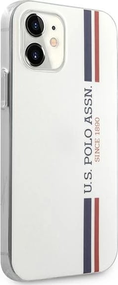 Mbështjellës U.S. Polo Assn. USHCP12SPCUSSWH për iPhone 12 mini 5.4", Tricolor, Bardhë