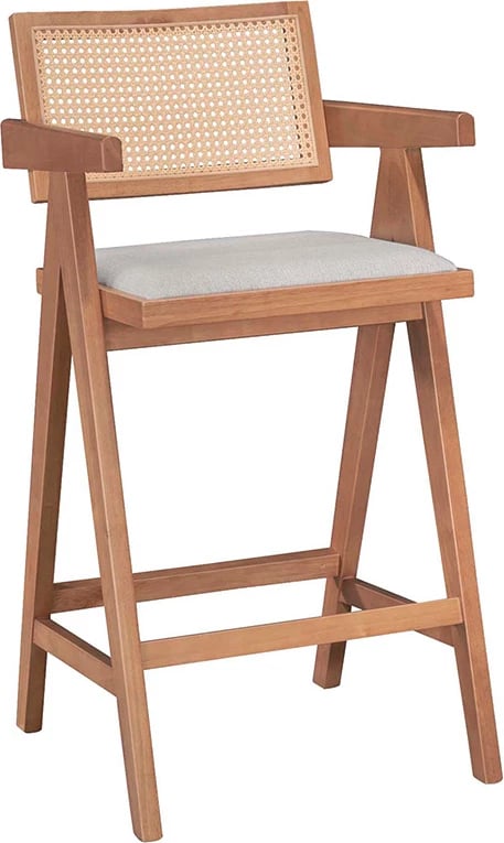 Tavolinë me karrige Winslow I set 5 copë, druri gome, ngjyrë arre e lehtë, 120x45x100cm