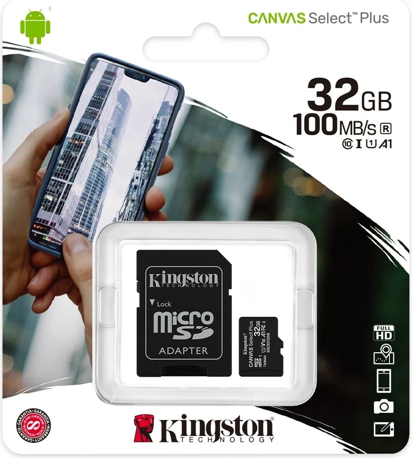 Kartë memorie Kingston Technology Canvas, 32GB