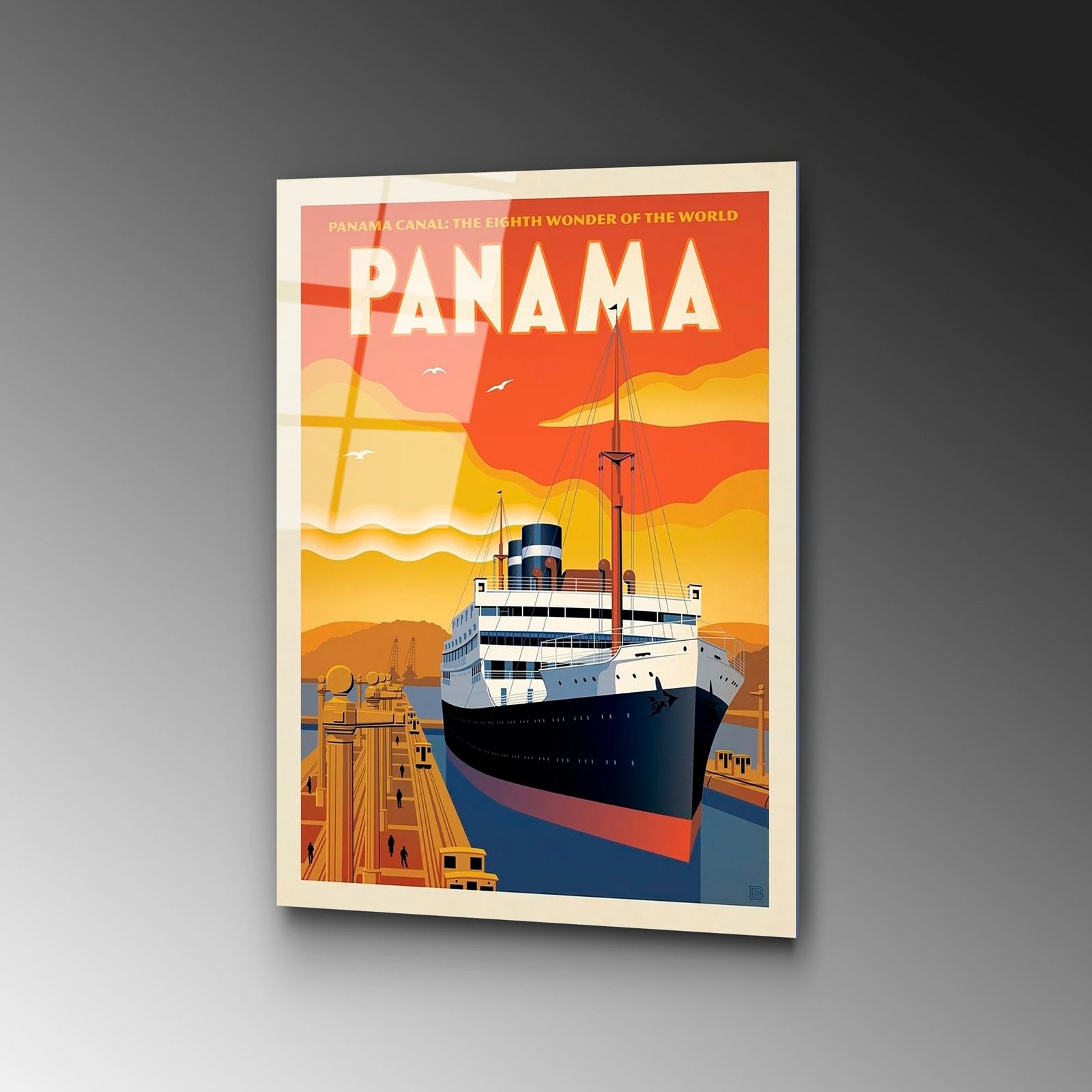 Pikturë dekorative prej xhami të temperuar, Wallity, UV-995, 30x45cm