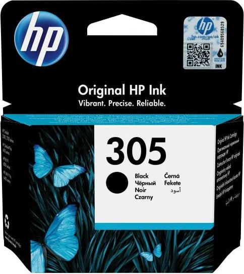 Fishek boje, HP, 305 (3YM61AE), për DeskJet, i zi